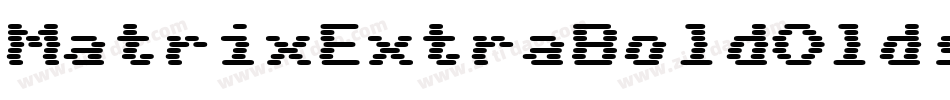 MatrixExtraBoldOldstyle Bold字体转换